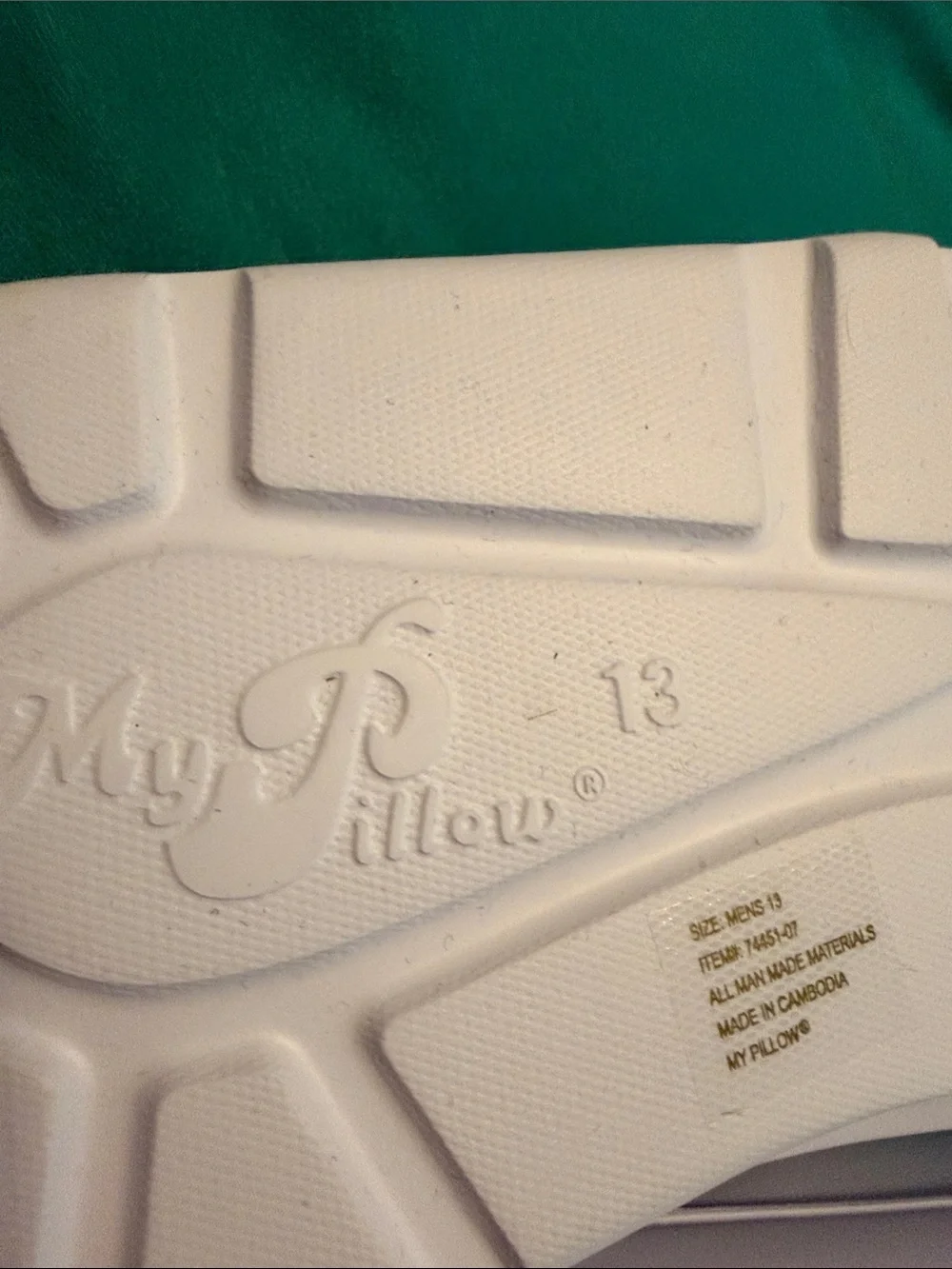 White Slide Sandals with Cushioned Support by MyPillow